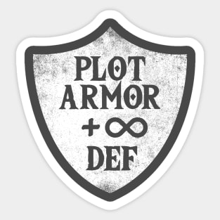 Plot Armor Sticker